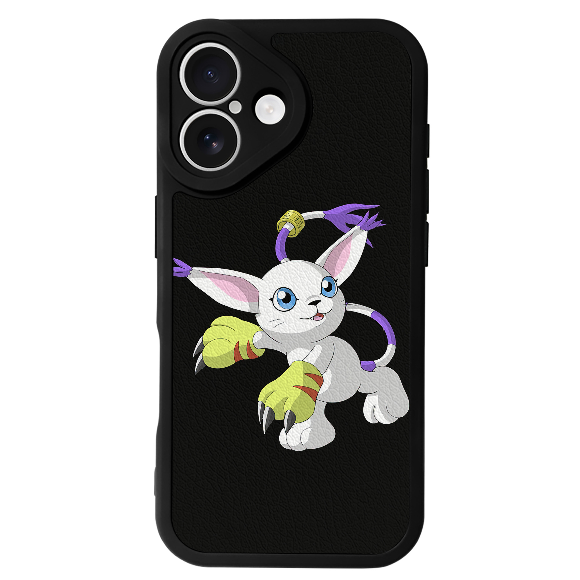 （画像用） Digimon デジタルモンスター/デジモン 【iPhone 16シリーズ対応】シリコンスマホケース（レザー調） 材質：シリコン